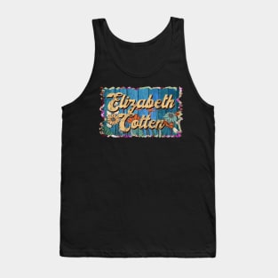 Retro Elizabeth Name Flowers Limited Edition Proud Classic Styles Tank Top